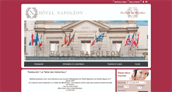 Desktop Screenshot of hotelnapoleon-fontainebleau.com