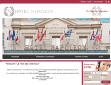 Tablet Screenshot of hotelnapoleon-fontainebleau.com